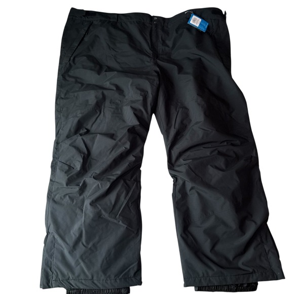 Columbia Shafer Canyon Omni-Tech Men's Snow Pants 6X Long Black Waterproof NWT